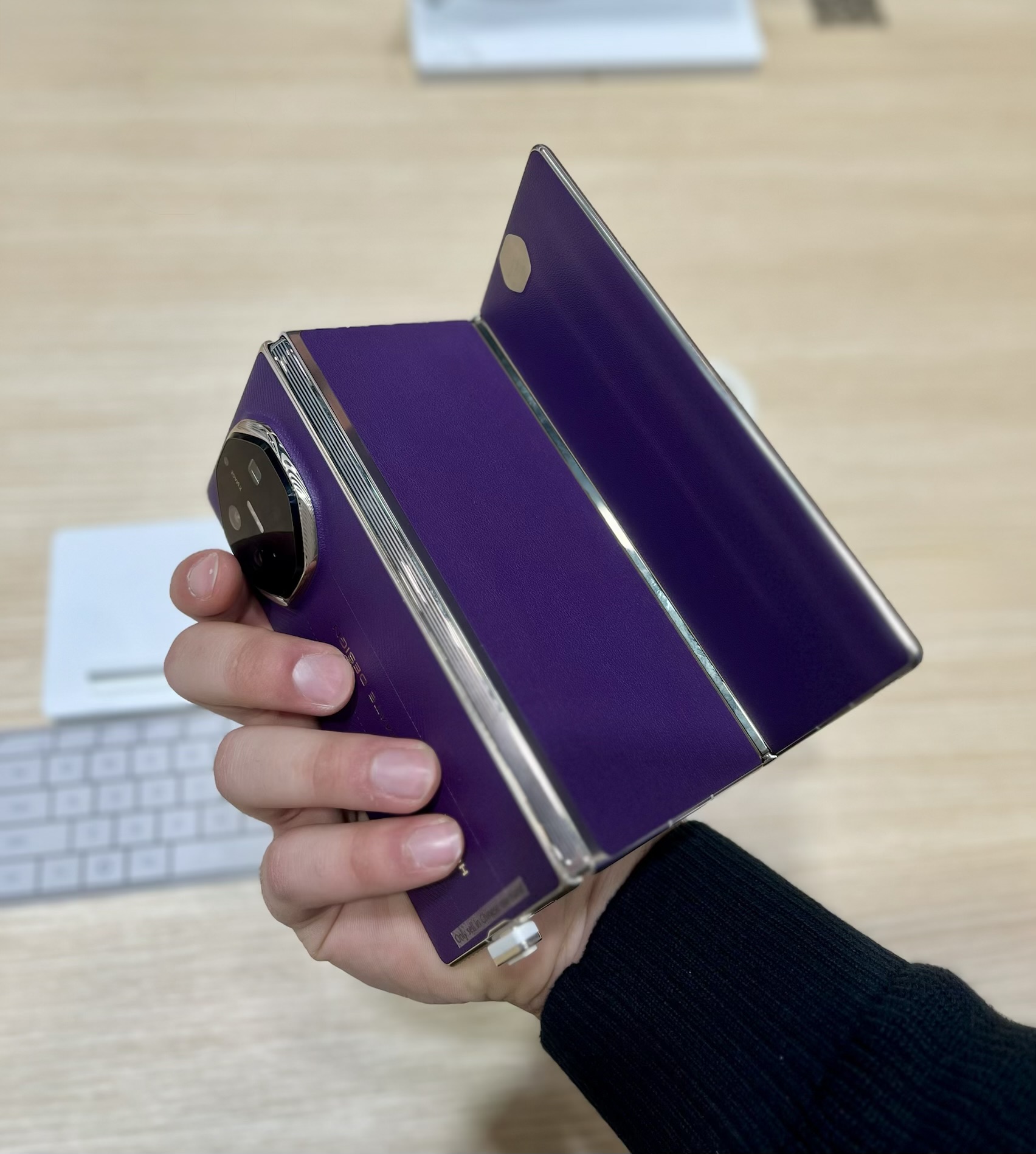 Huawei Mate XT Trifold side view MWC 2026