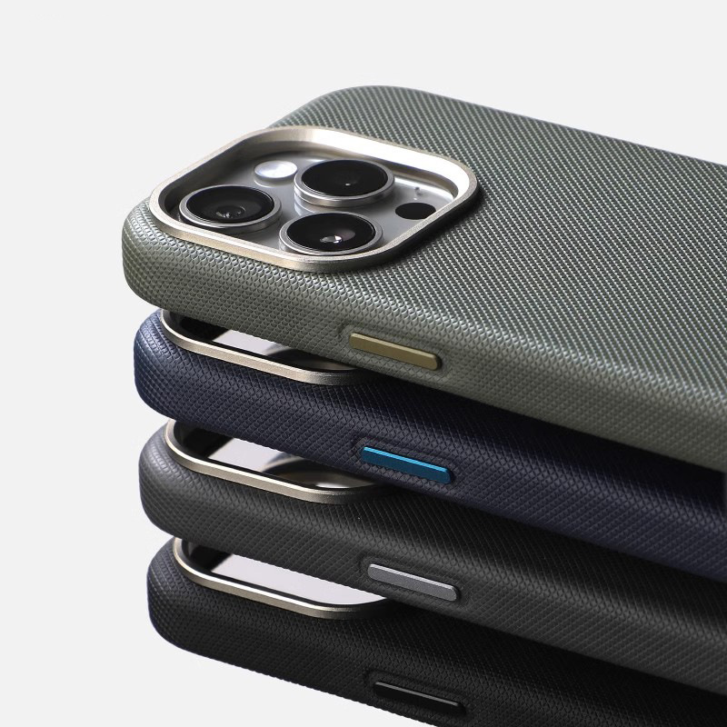 Diamond-pattern Leather Magsafe Case iPhone 13-17 Air