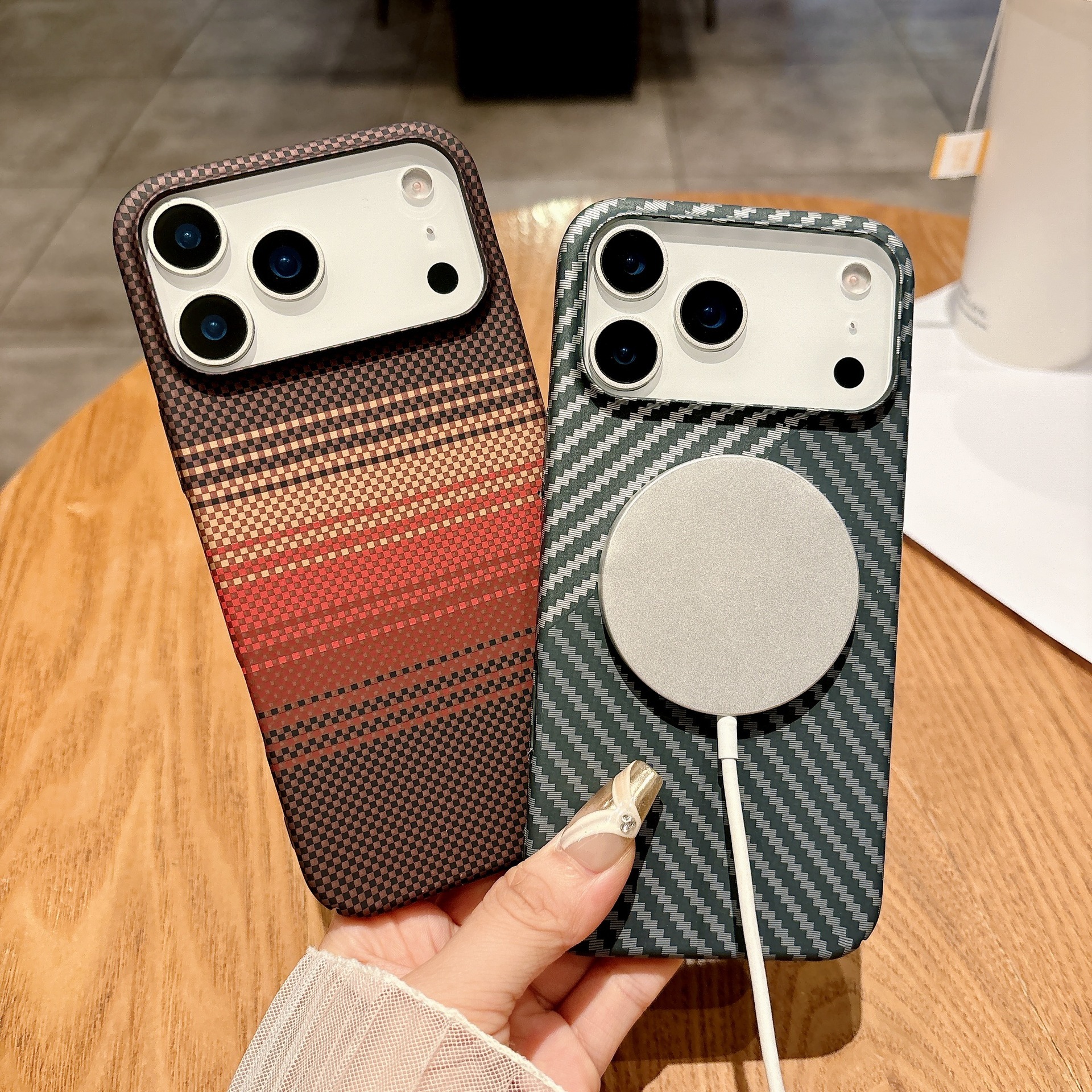 Ultra-thin Carbon Fiber Case iPhone 14 to 17